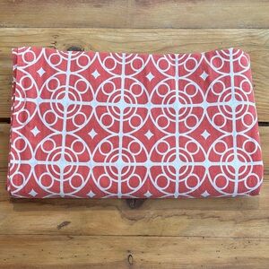 CRATE & BARREL Coral Taza Print Shower Curtain 100% Cotton